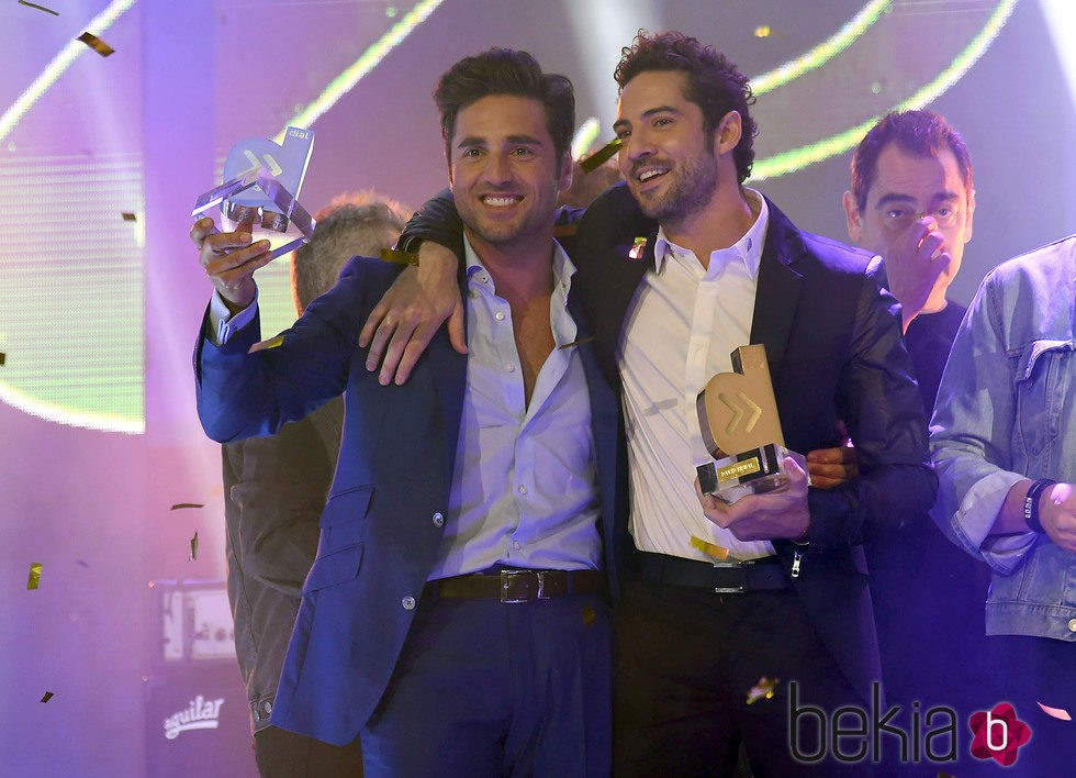 David Bustamante y David Bisbal en los Premios Cadena Dial 25 Aniversario