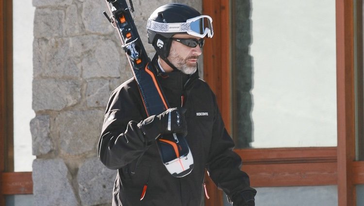 El Rey Felipe VI, a punto de esquiar en Baqueira Beret