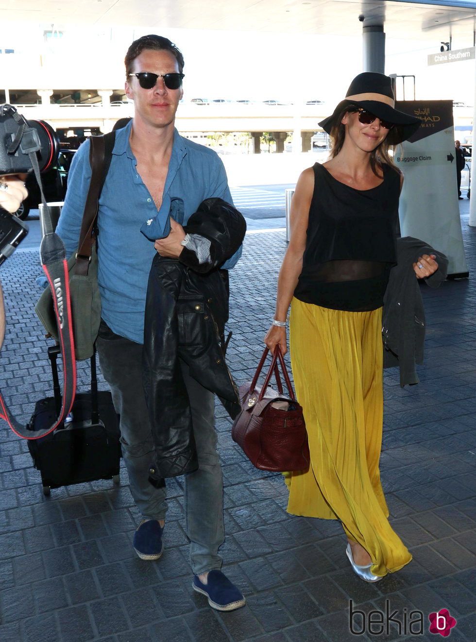 Benedict Cumberbatch y Sophie Hunter vuelta de la luna de miel