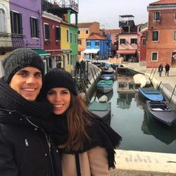 Melissa Jiménez y Marc Bartra en Venecia