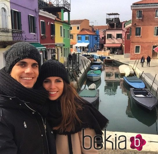 Melissa Jiménez y Marc Bartra en Venecia