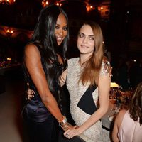 Naomi Campbell y Cara Delevingne en los British Fashion Awards 2014