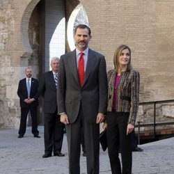 Los Reyes Felipe y Letizia en la inauguración de una exposición sobre Fernando El Católico