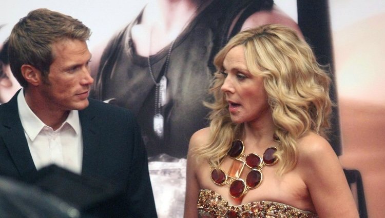 Jason Lewis y Kim Cattrall en el set de rodaje de 'Sexo en Nueva York 2'