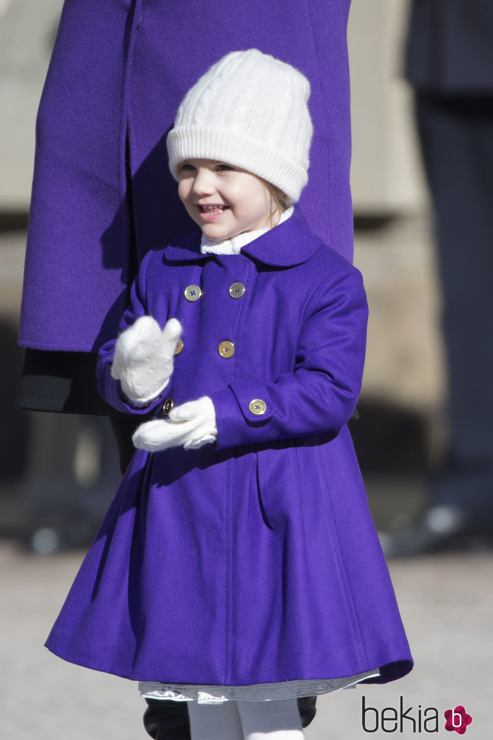 Estela de Suecia, muy contenta en la celebración del santo de la Princesa Victoria