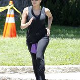 Eva Mendes practicando ejercicio en Los Angeles 