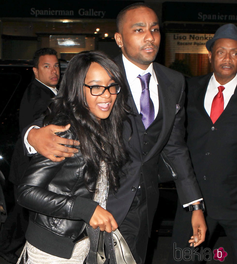 Bobbi Kristina y Nick Gordon en Nueva York en octubre de 2012