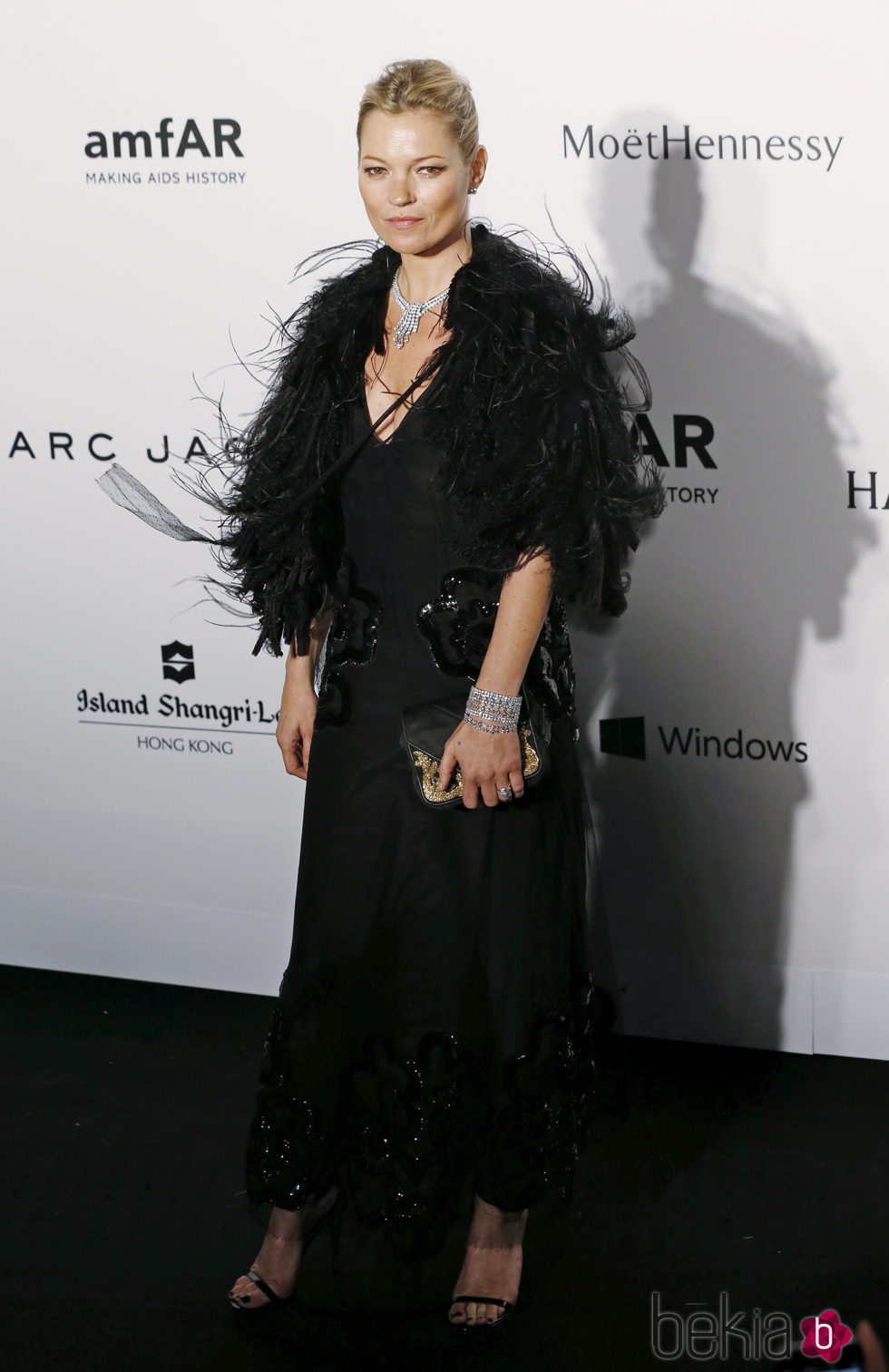 Kate Moss en la gala amfAR 2015 de Hong Kong