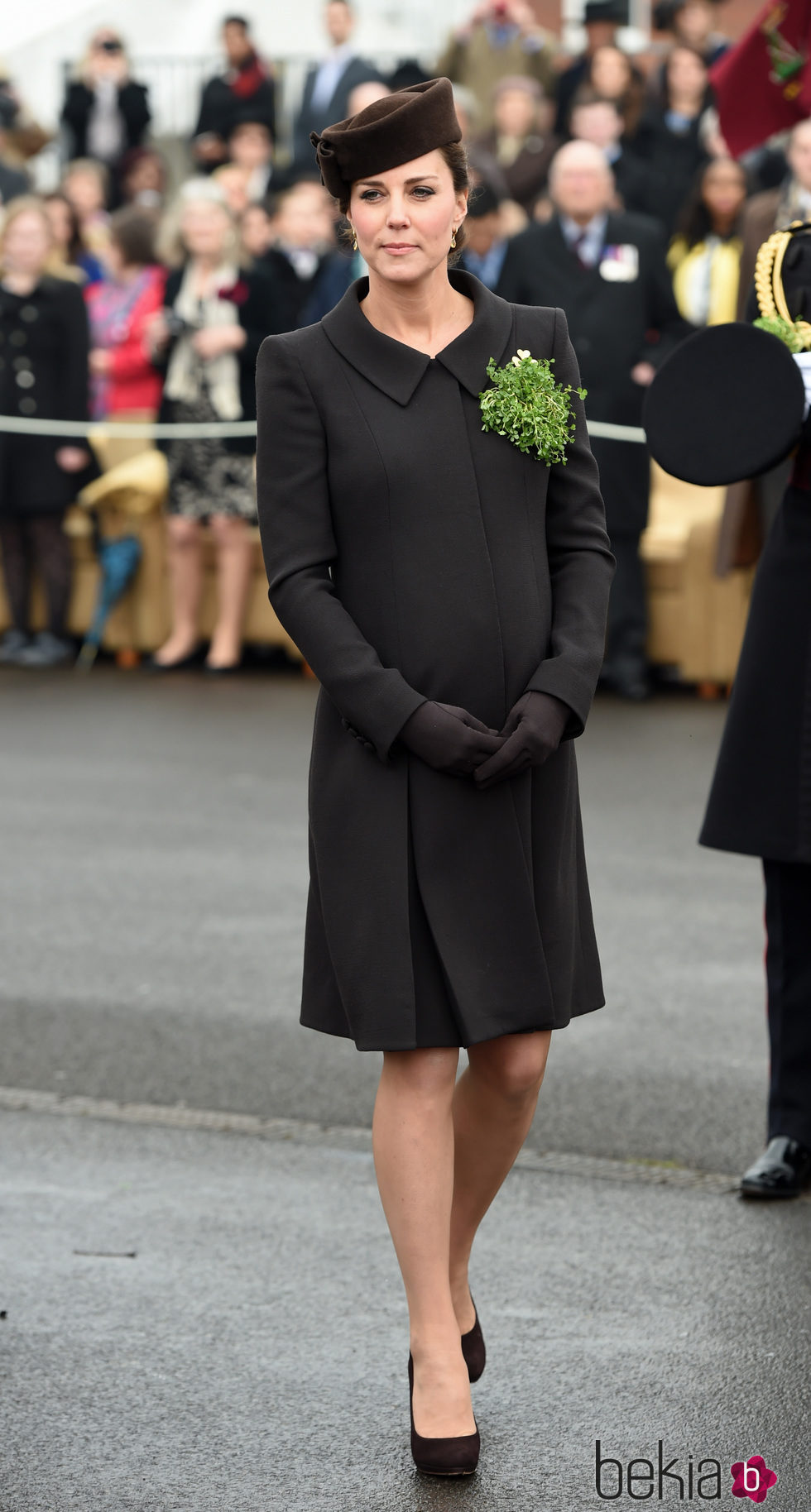 Kate Middleton luce embarazo en el Día de San Patricio 2015