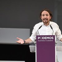 Pablo Iglesias dando un mitin