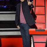 Alejandro Sanz en la presentación de 'La Voz 3'