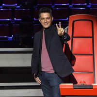 Alejandro Sanz en la presentación de 'La Voz 3'