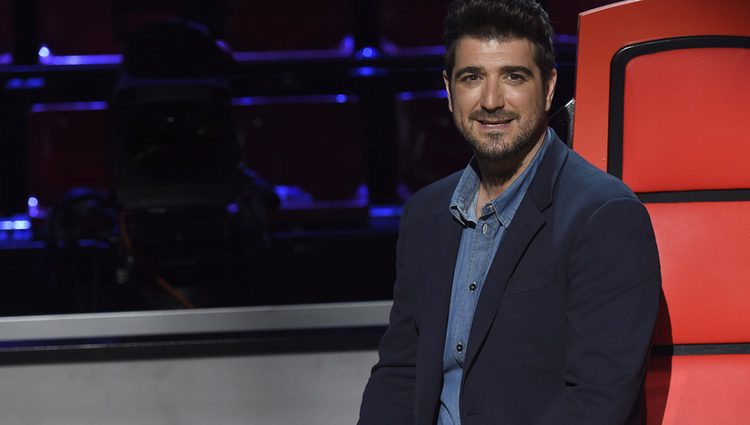 Antonio Orozco en la presentación de 'La Voz 3'