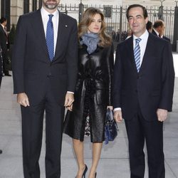 Los Reyes Felipe y Letizia con José Bono