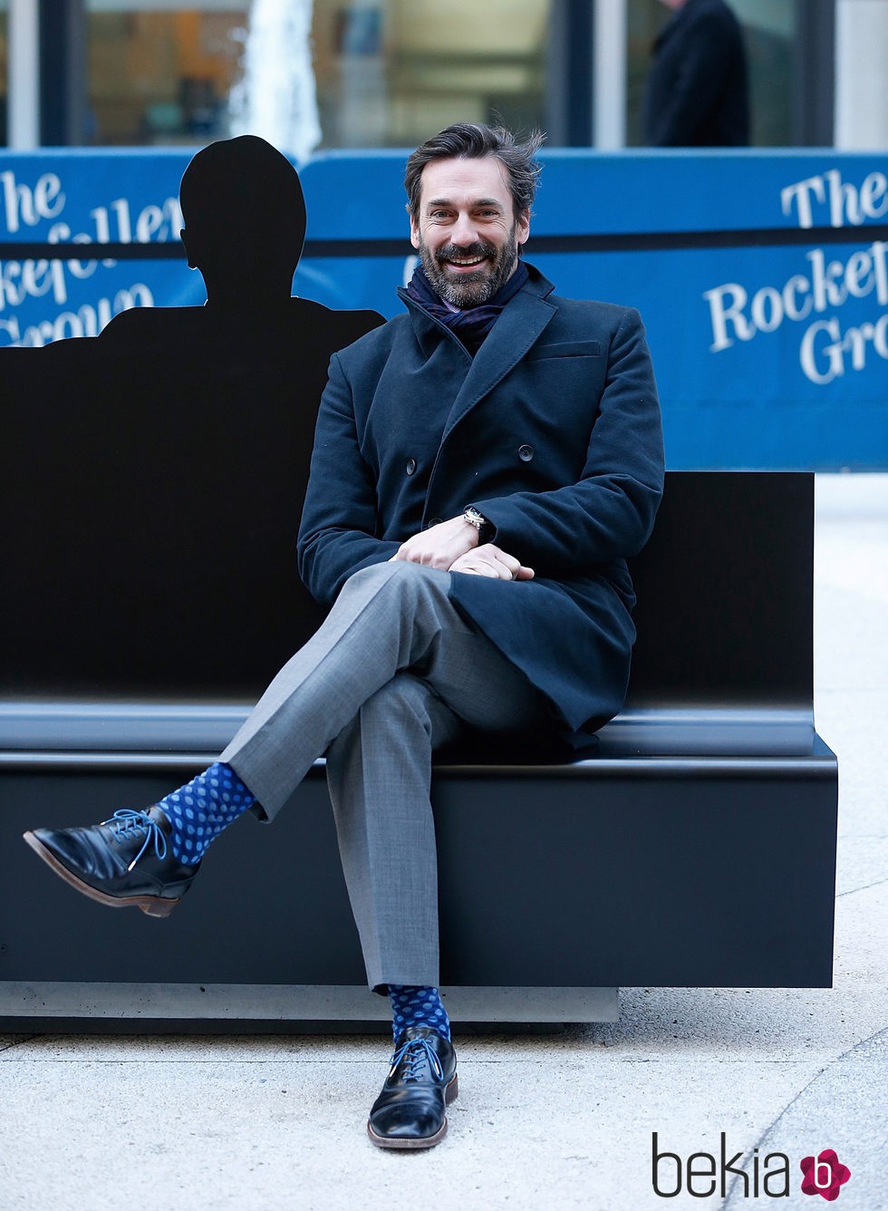 Jon Hamm en la instalación especial de 'Mad Men' en Nueva York