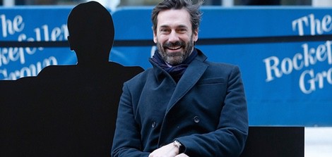 Jon Hamm en la instalación especial de 'Mad Men' en Nueva York