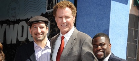 Will Ferrell y Kevin Hart en el Paseo de la Fama de Hollywood