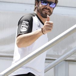 Fernando Alonso en los entrenamientos del GP de Malasia 2015 tras su accidente