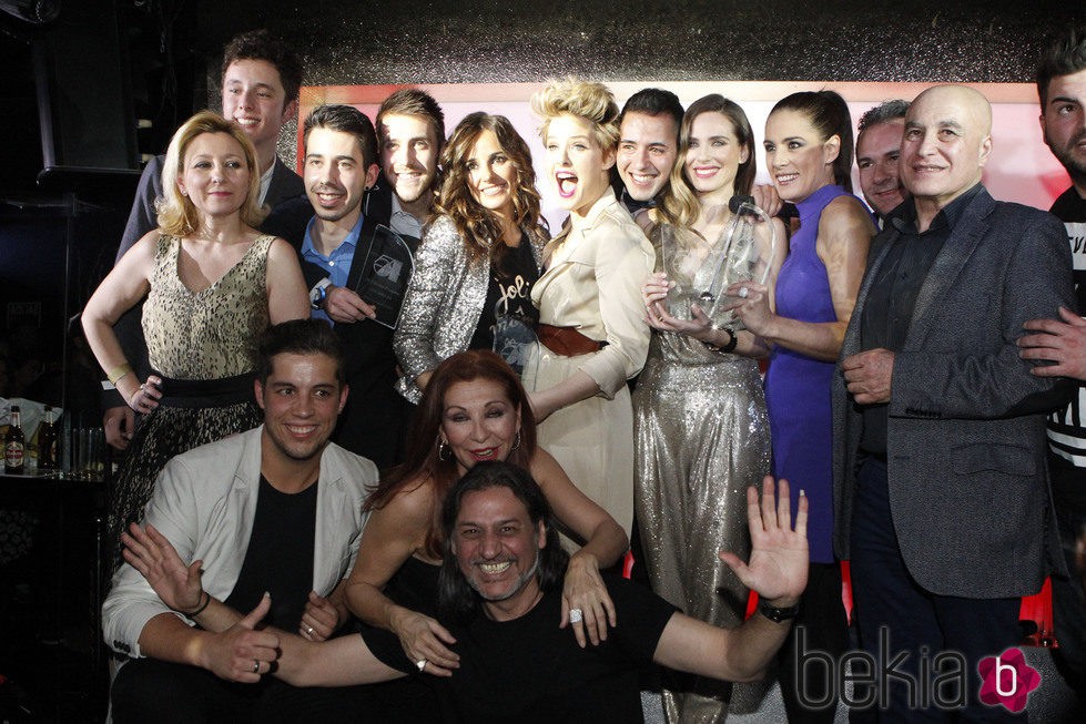 Foto de familia de los ganadores de los Premios Studio 54 