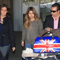 Chabelita Pantoja en el aeropuerto de Madrid procedente de Londres