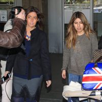 Chabelita Pantoja en el aeropuerto de Madrid procedente de Londres