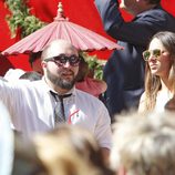 Kiko Rivera e Irene Rosales en la procesión de Domingo de Ramos en Sevilla