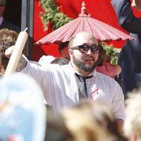 Kiko Rivera e Irene Rosales en la procesión de Domingo de Ramos en Sevilla