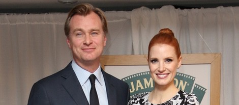 Christopher Nolan y Jessica Chastain en los Premios Empire 2015