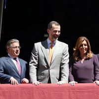 El Rey Felipe con Susana Díaz en la Semana Santa de Sevilla 2015