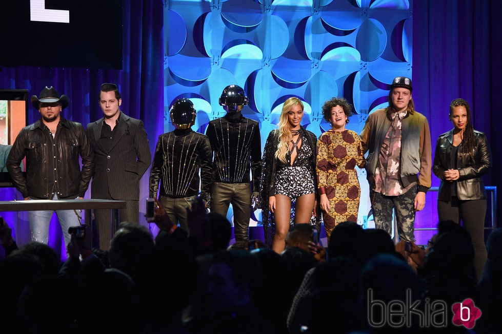 Jason Aldean, Jack White, Daft Punk, Beyoncé y Alicia Keys en el lanzamiento de Tidal