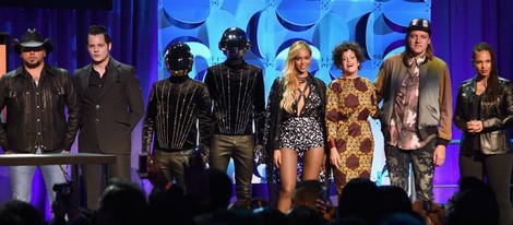 Jason Aldean, Jack White, Daft Punk, Beyoncé y Alicia Keys en el lanzamiento de Tidal