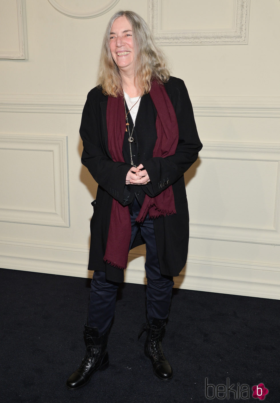 Patti Smith en la presentación en Nueva York de la colección de Chanel París-Salzburgo 2014/15