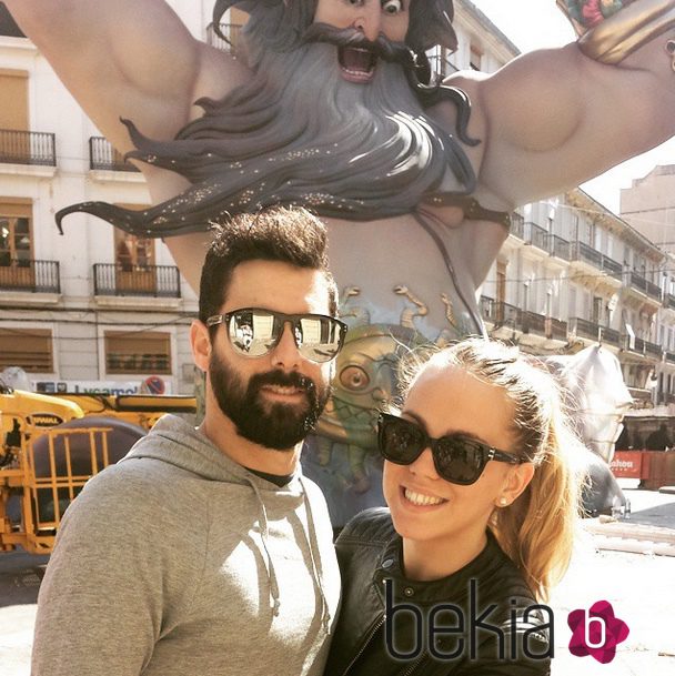 Jonathan y Yoli, de 'GH 15', disfrutan de las Fallas en Valencia