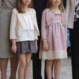 La Princesa Leonor y la Infanta Sofía en la Misa de Pascua de Mallorca