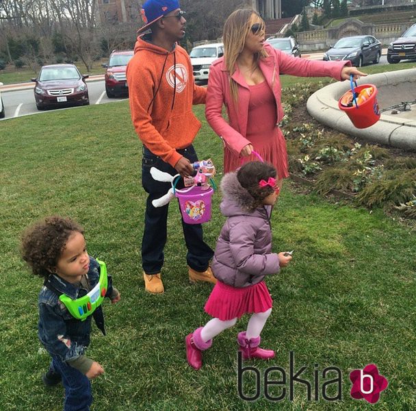 Mariah Carey con nick Cannon y sus hijos 