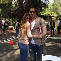 Sofía Vergara y Joe Manganiello celebrando su primer Día de Pascua