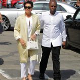 Kris Jenner y su nuevo novio Corey Gamble en la Misa de Pascua 2015