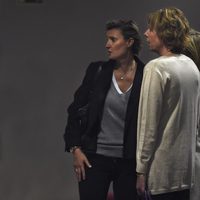 María Zurita y Simoneta Gómez-Acebo en la capilla ardiente de Kardam de Bulgaria