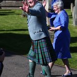 Roy Erskine y Shirley Erskine en la boda de Andy Murray y Kim Sears