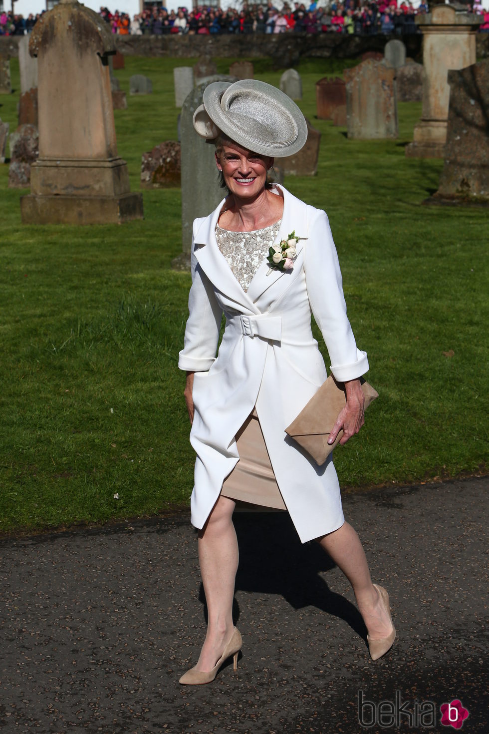 Judy Murray en la boda de Andy Murray y Kim Sears