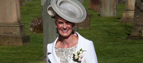 Judy Murray en la boda de Andy Murray y Kim Sears