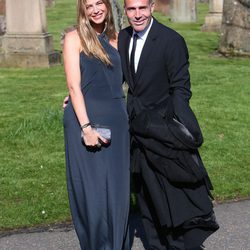 Martina Klein y Àlex Corretja en la boda de Andy Murray y Kim Sears