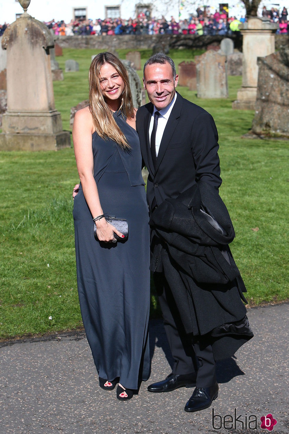 Martina Klein y Àlex Corretja en la boda de Andy Murray y Kim Sears