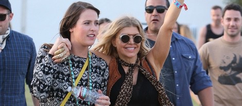 Fergie pasándoselo en grande en el Festival de Coachella 2015