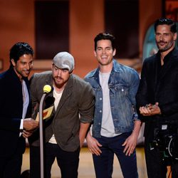 El reparto de 'Magic Mike XXL' durante la gala de los MTV Movie Awards 2015