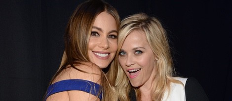 Sofía Vergara y Reese Witherspoon durante la gala de los MTV Movie Awards 2015