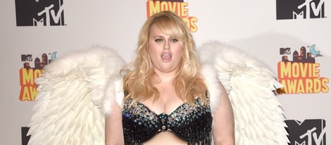 Rebel Wilson durante la gala de los MTV Movie Awards 2015