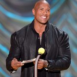 Dwayne Johnson durante la gala de los MTV Movie Awards 2015