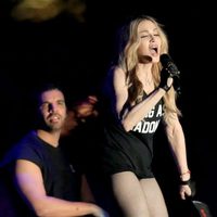 Madonna y Drake cantando en un concierto en el Festival de Coachella 2015