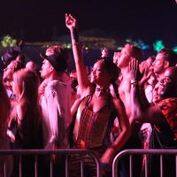 Rihanna en el concierto de Drake en el Festival de Coachella 2015